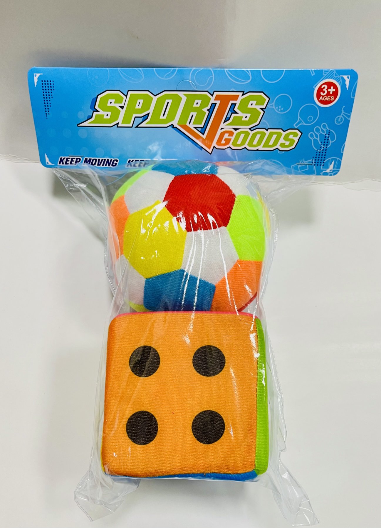 Набор: мяч 5 дюймов, кубики, игральные кости, обучающая игрушка