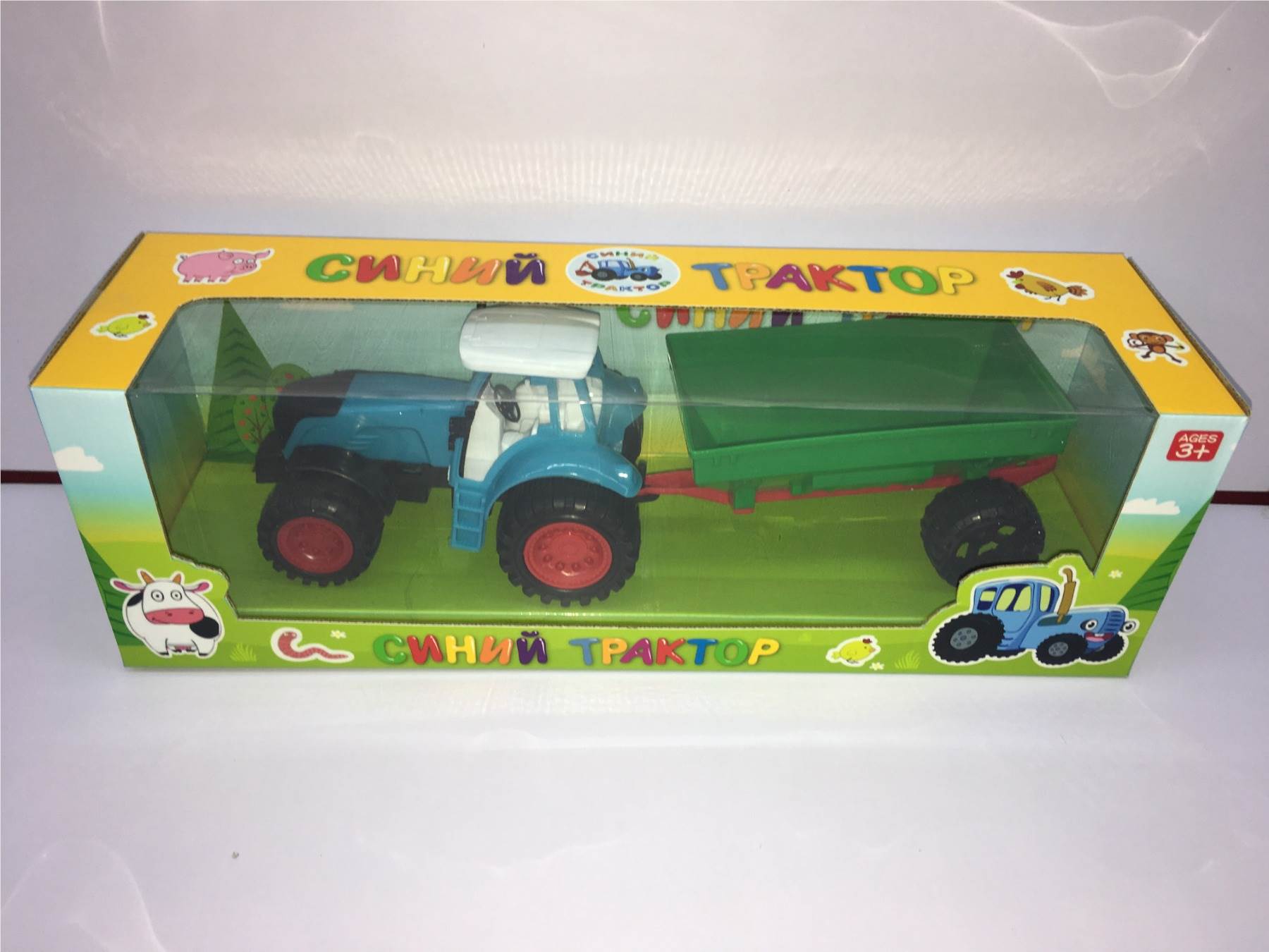 Игрушечный фермерский автомобиль с фигурками животных