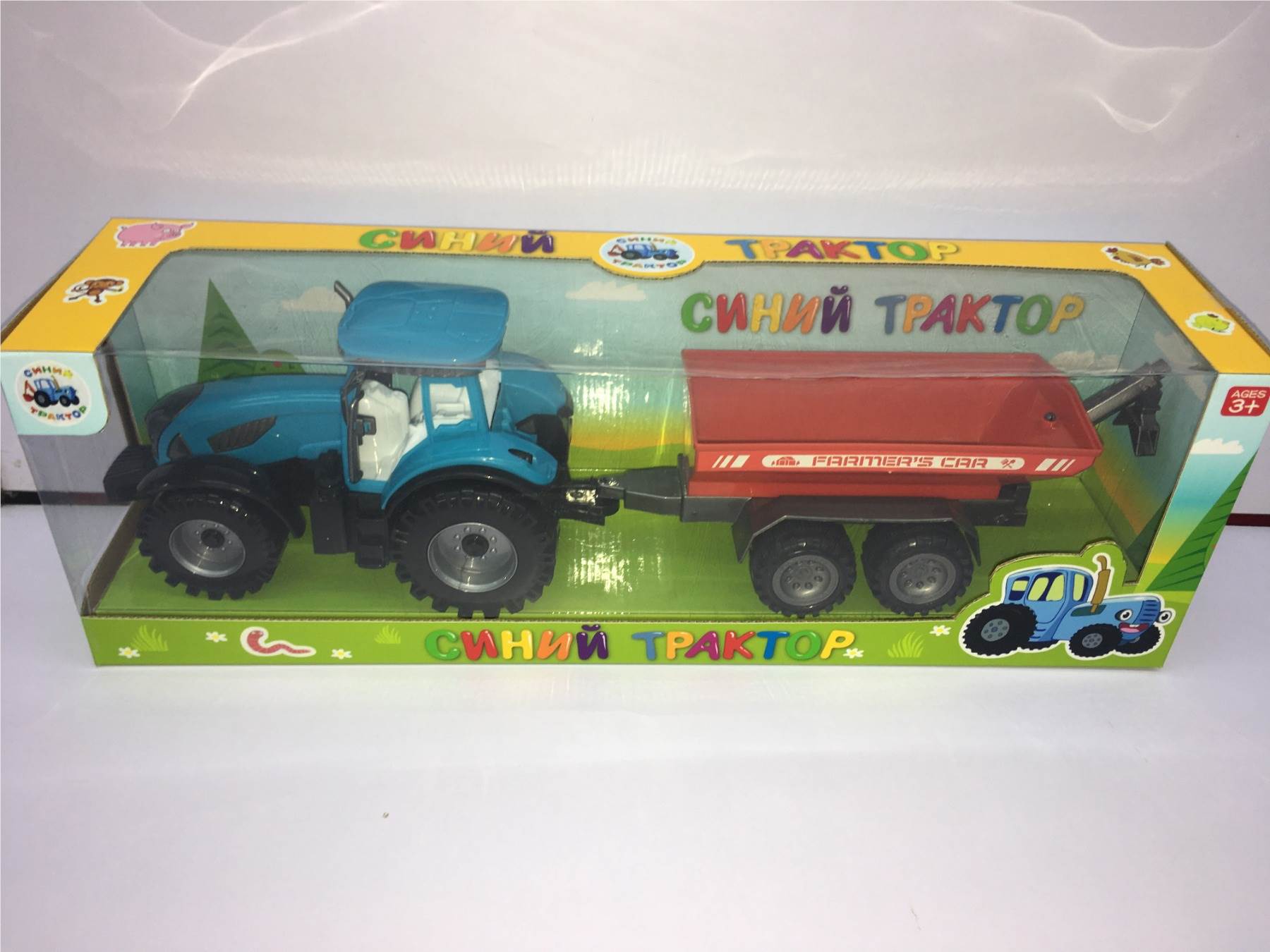 Игровой набор "Фермерская машина" с фигурками животных