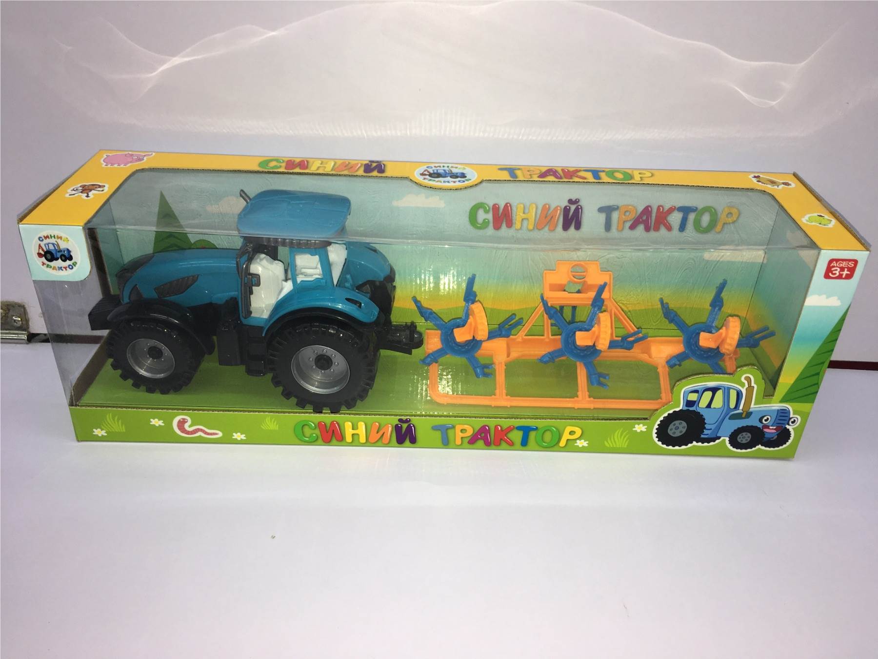 Игрушечный фермерский автомобиль, животные в комплекте