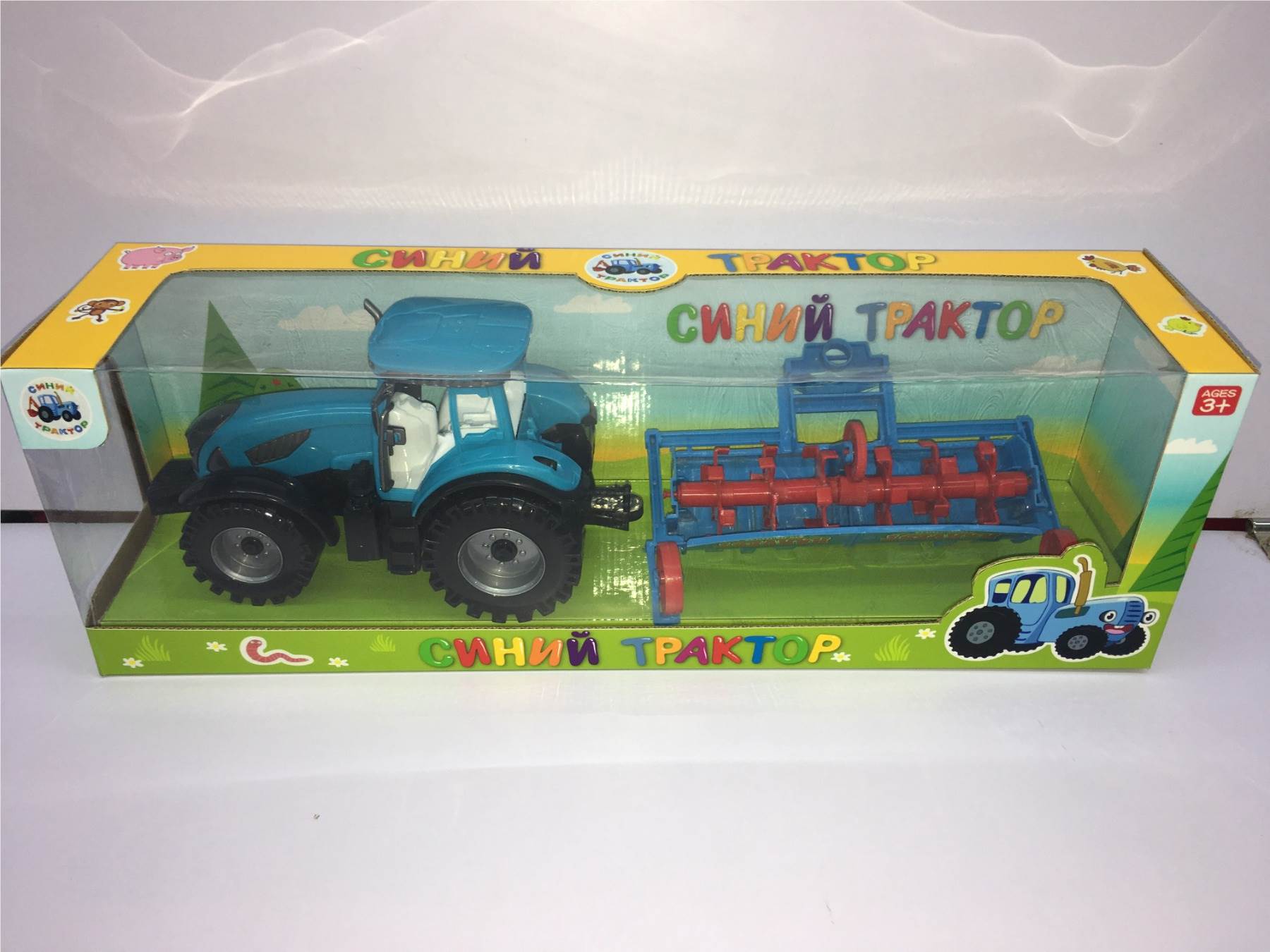 Игрушечный фермерский автомобиль, животные в комплекте