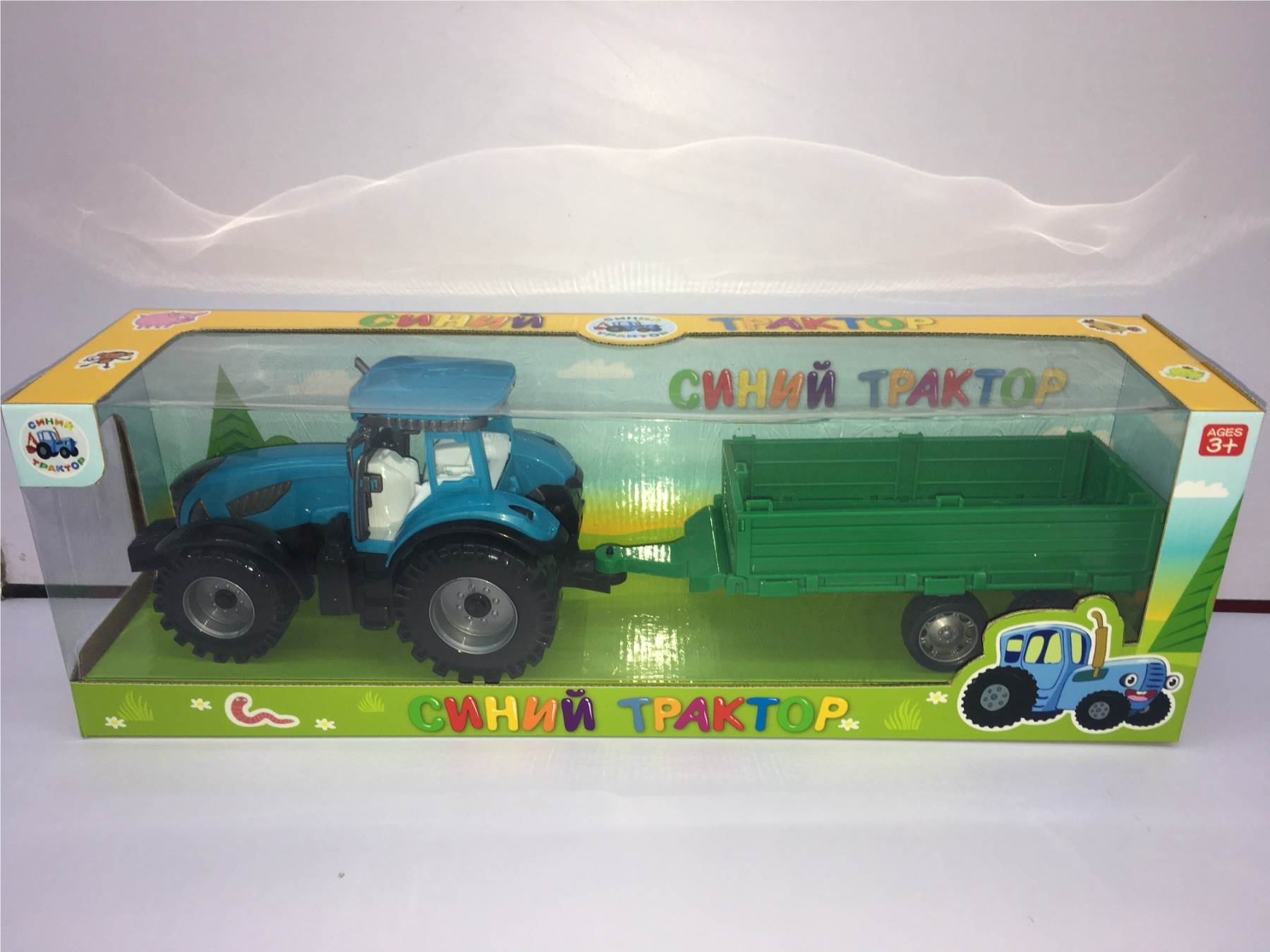 Игрушечный фермерский автомобиль с фигурками животных