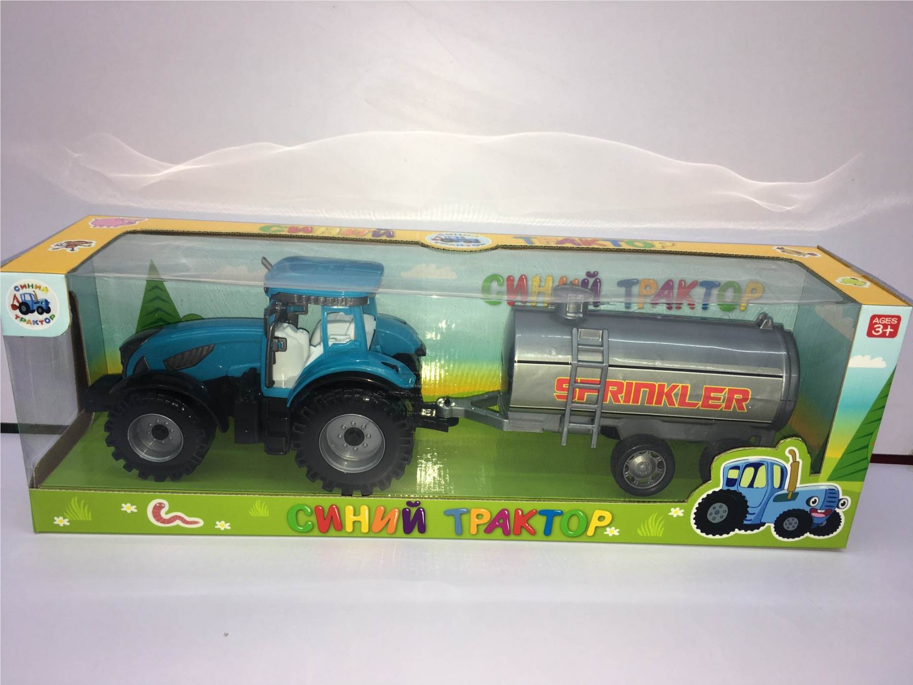 Игрушечный фермерский автомобиль с фигурками животных