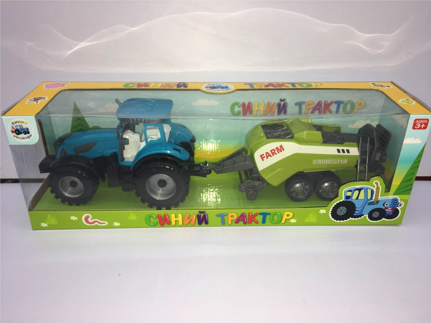 Игрушечный фермерский автомобиль с фигурками животных
