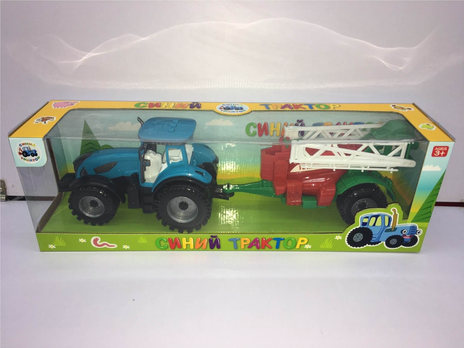 Игрушечный фермерский автомобиль с фигурками животных