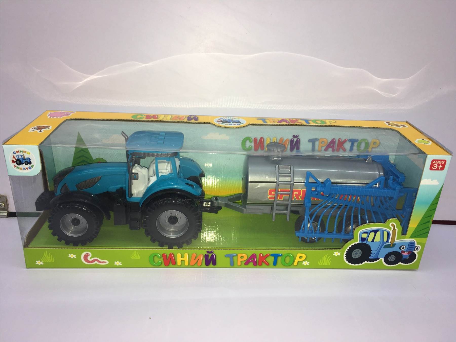 Игрушечный фермерский автомобиль с фигурками животных