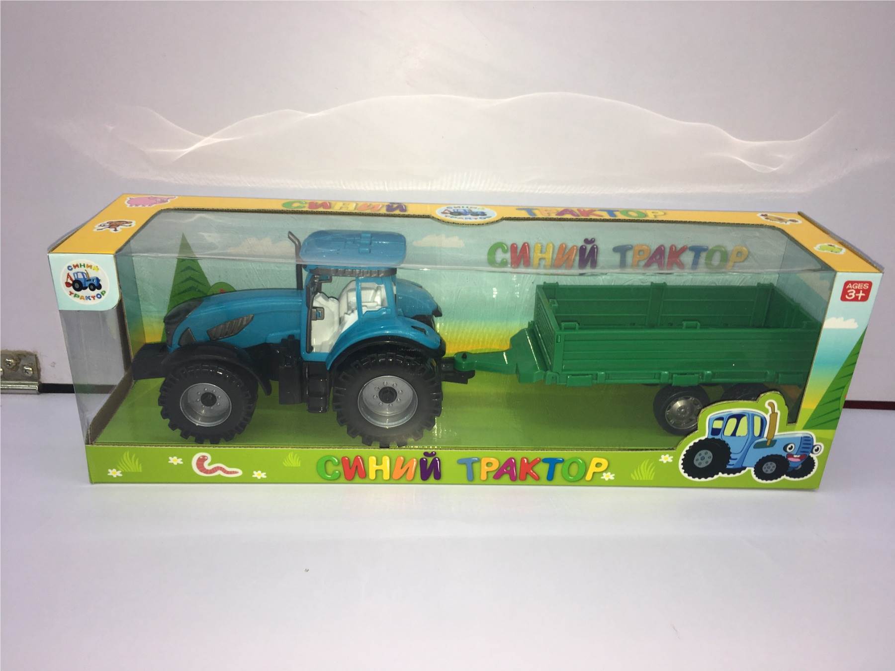 Игрушечный фермерский автомобиль с фигурками животных