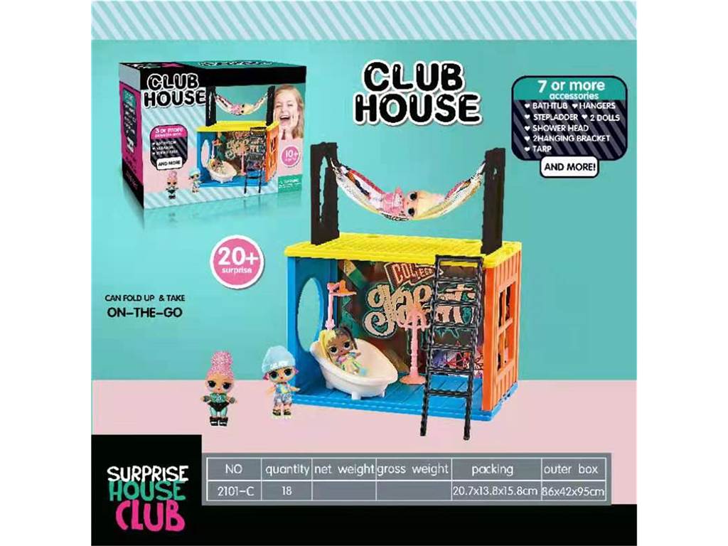 Большой набор для сюжетно-ролевой игры: вилла из блоков, совместима с LEGO