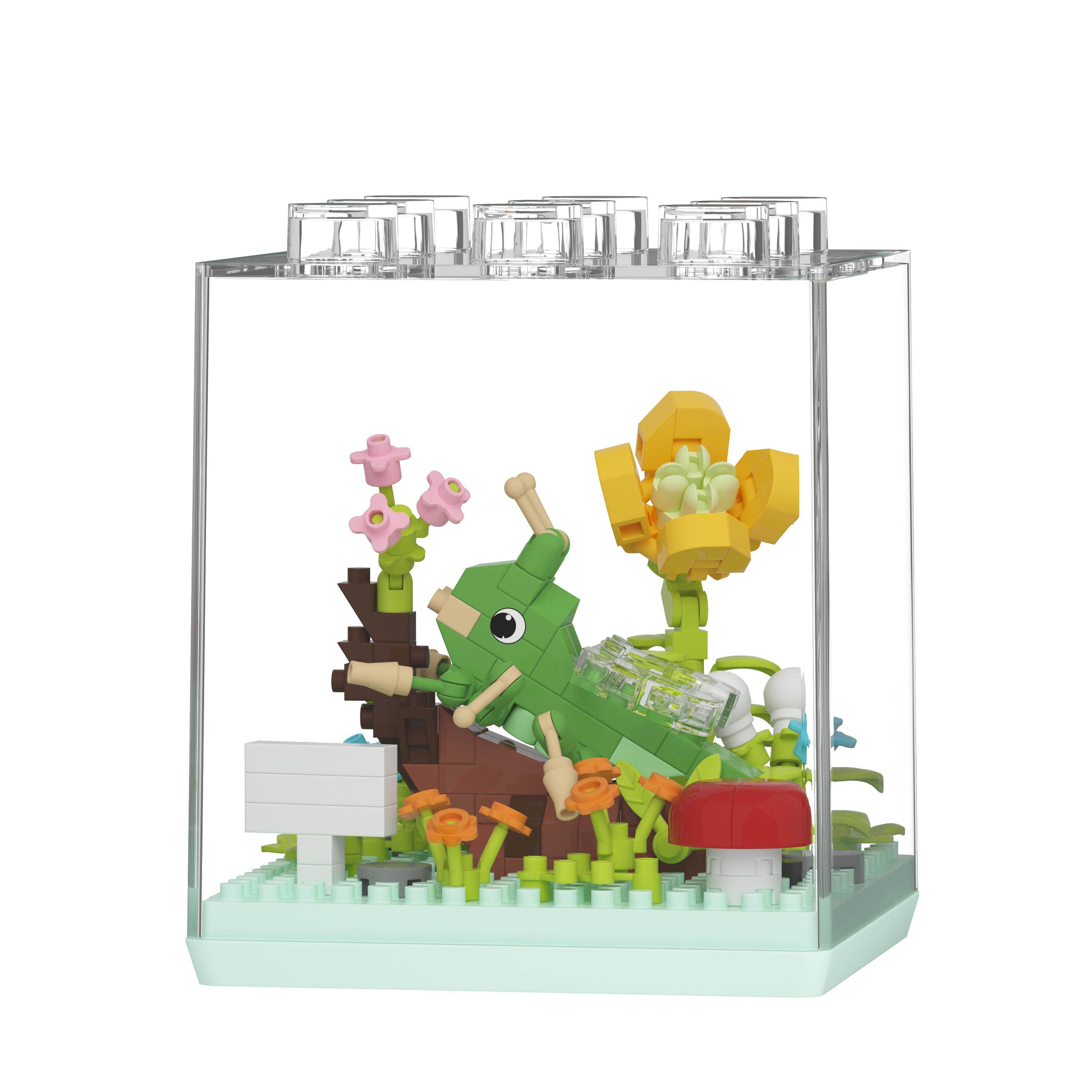 Конструктор Механический Кузнечик, мини-блоки, аналог Lego