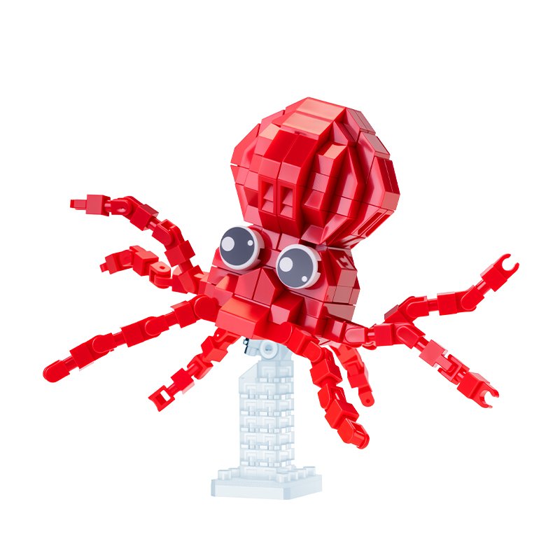 Осьминог из строительных блоков, конструктор Lego
