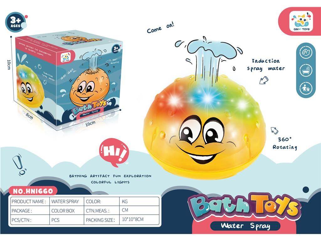 Игрушка для ванной "Брызгающий мячик" в коробке