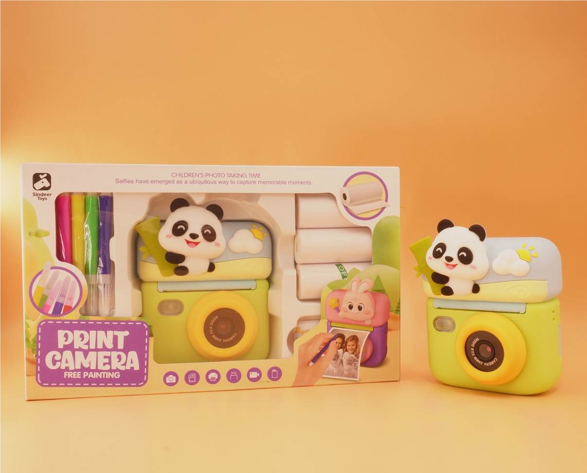 Детский фотоаппарат с печатью Panda