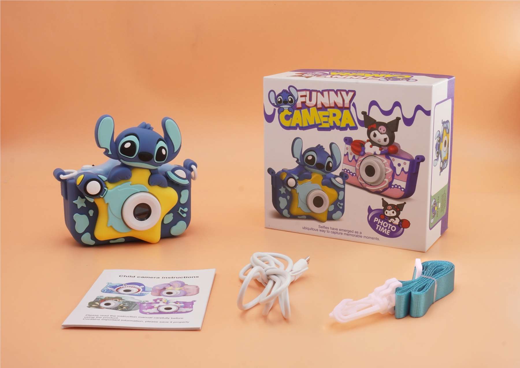 Детский фотоаппарат Stitch HD с двумя камерами