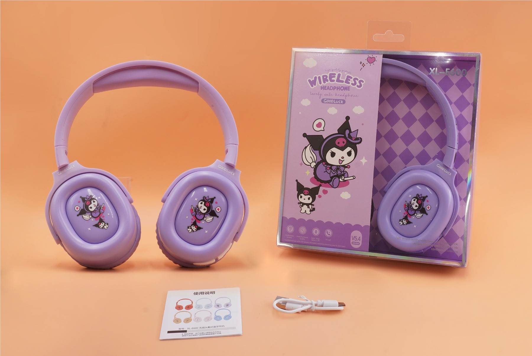 Беспроводные Bluetooth наушники Kuromi