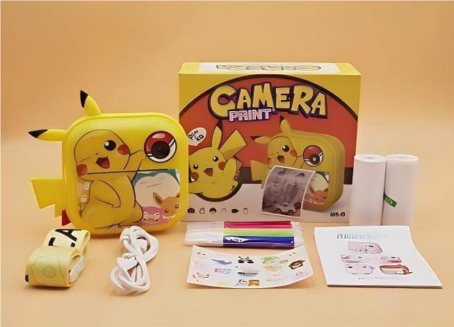 Детский фотоаппарат Pikachu с печатью фото
