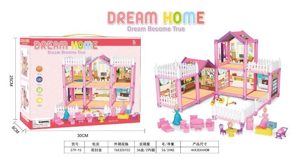 Кукольный домик DIY (GCC), сборная вилла, игровой набор