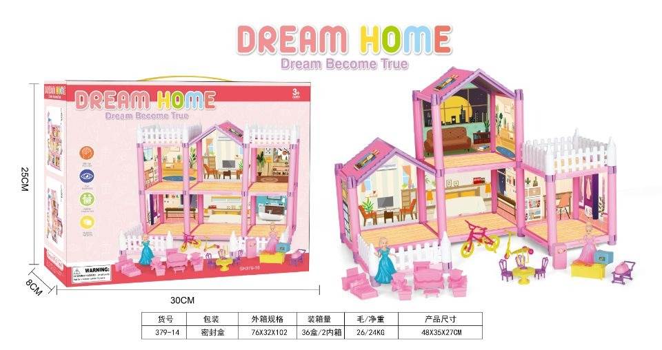 Кукольный домик DIY (GCC), сборная вилла, игровой набор