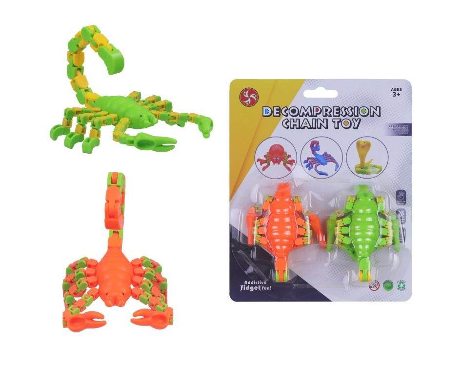 Игрушка-липучка Скорпион, имитация нарезки, 480 шт/коробка