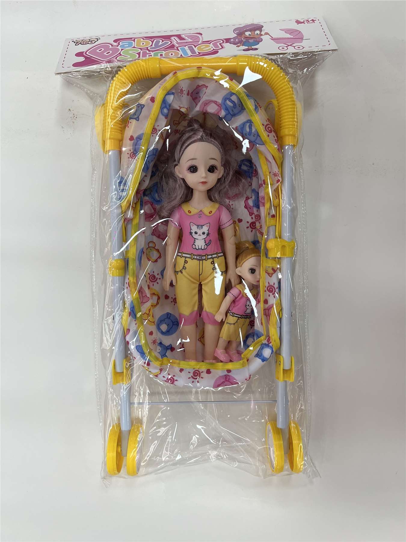Кукла в коляске "Мама и малыш"