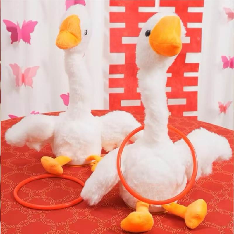 Интерактивная игрушка Белый Гусь/Кактус: запись голоса, свет, музыка