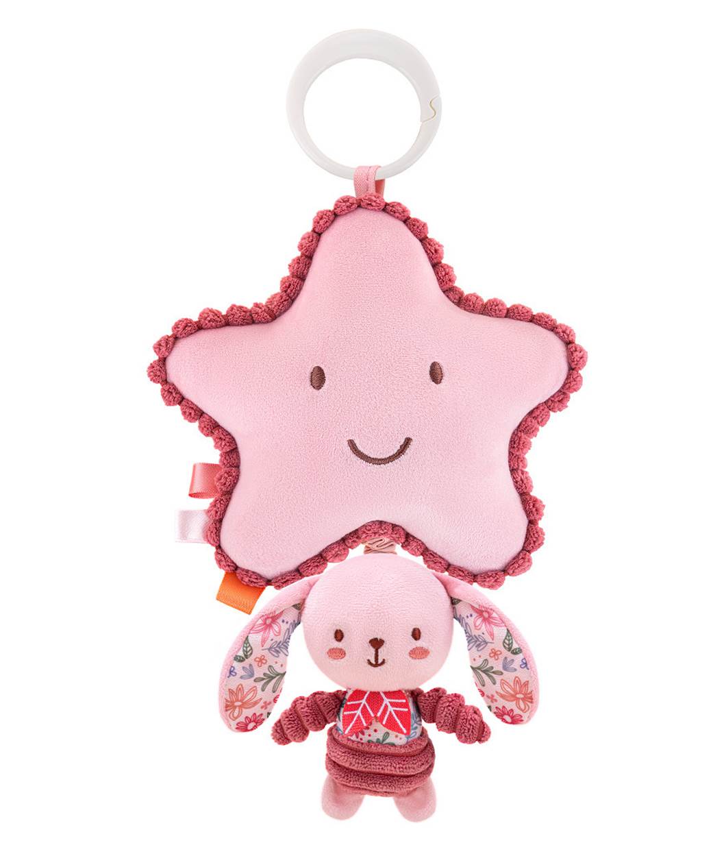Музыкальный мобиль-подвеска Зайчик, плюшевый, для новорожденных