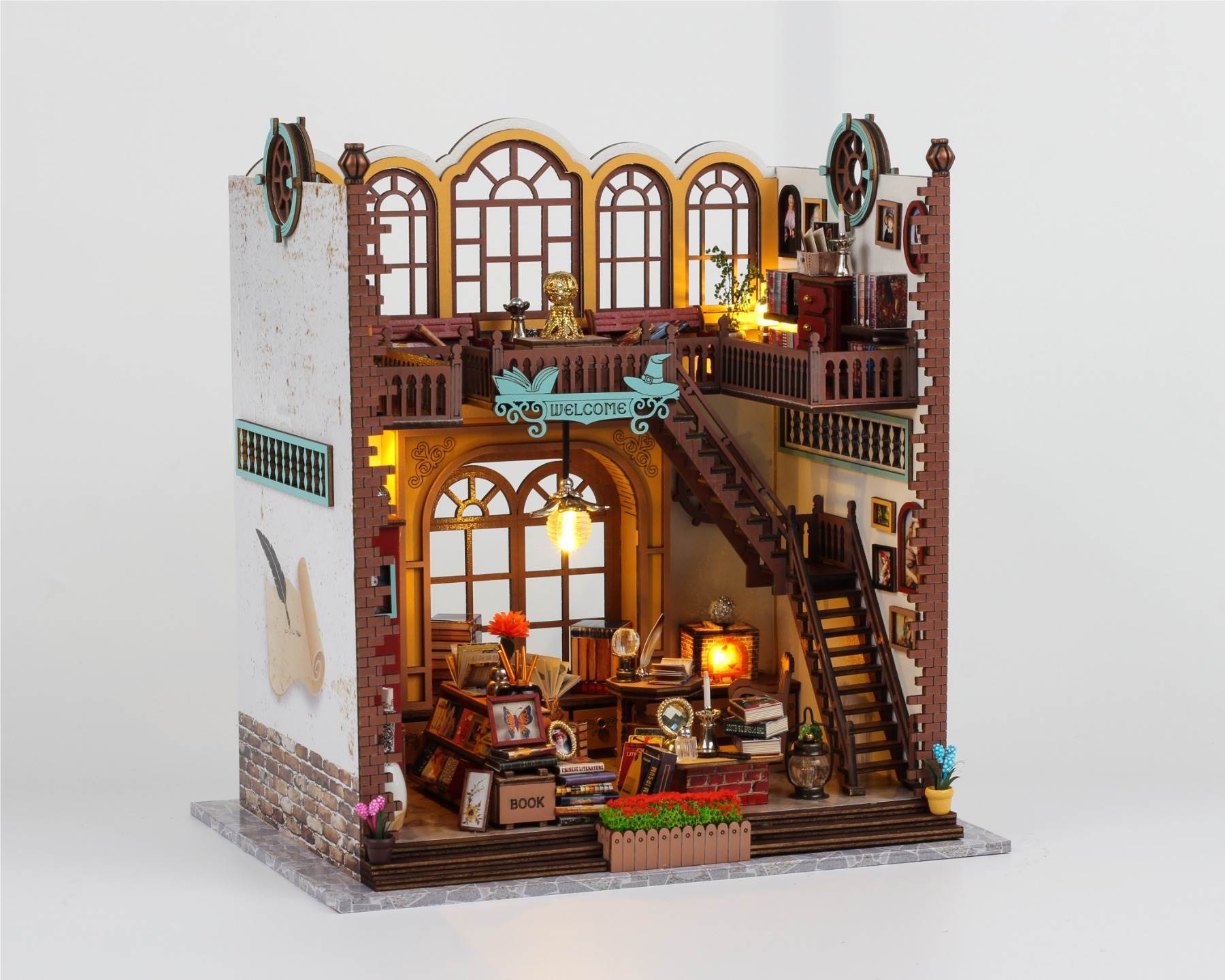 Деревянный 3D-пазл "Волшебный книжный домик"