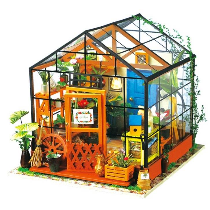 Деревянный DIY домик Casey Flower House, 3D-пазл