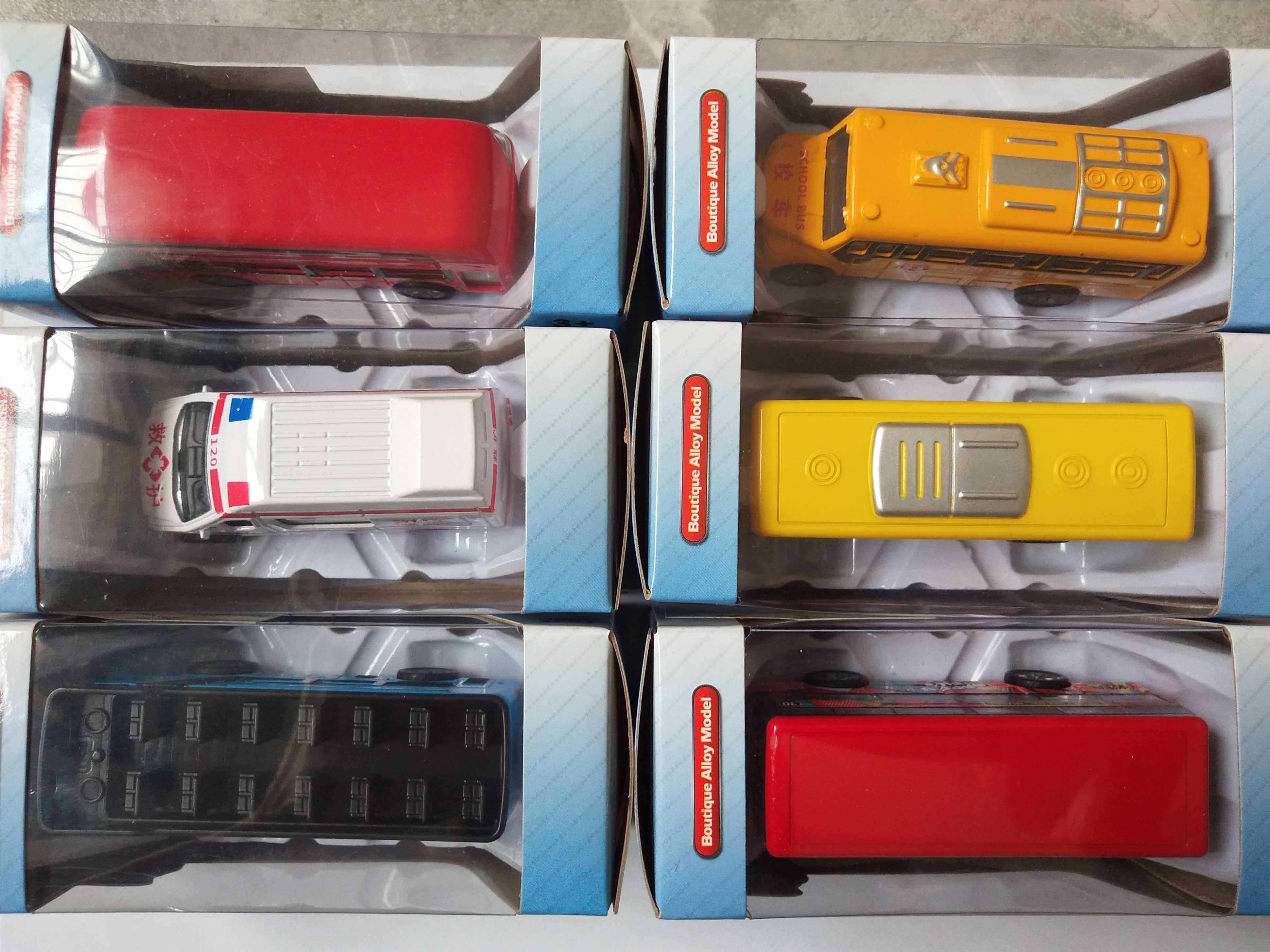 Металлический автобус 1:64, инерционный