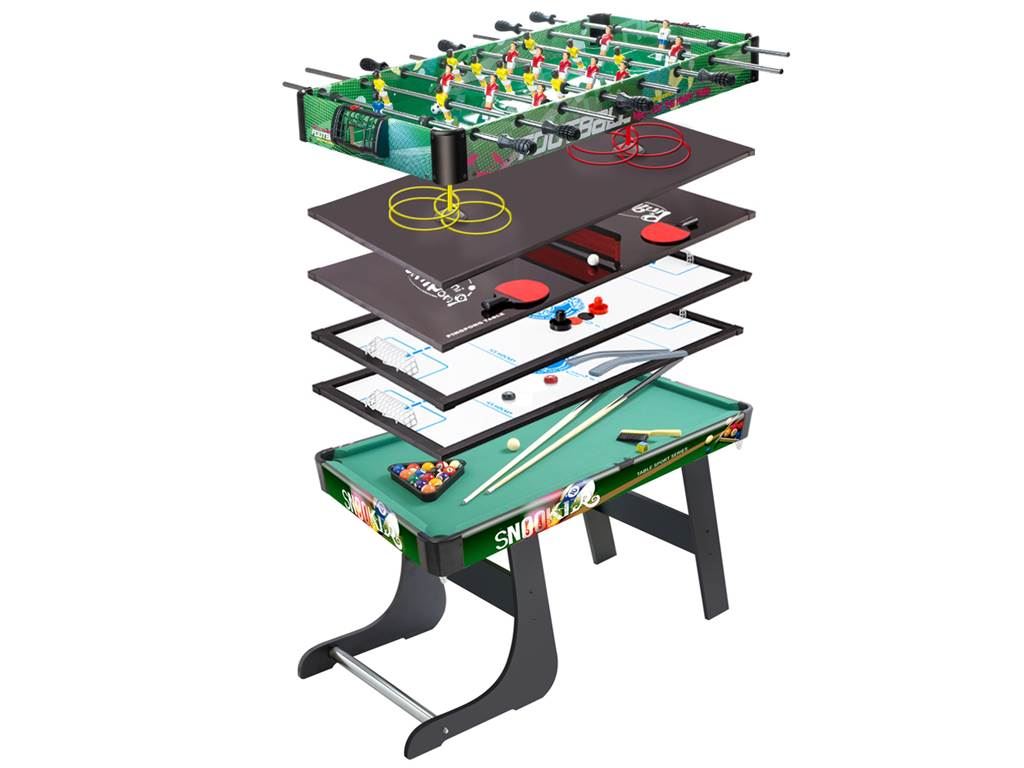 Игровой стол 6 в 1: бильярд, настольные игры