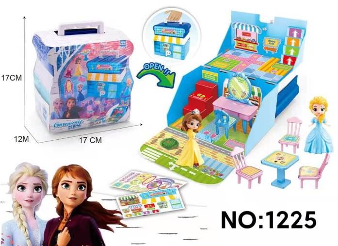 Игровой набор Холодное Сердце: домик, кукла, мебель