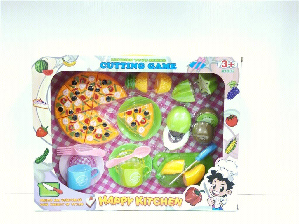 Игровой набор "Продукты для нарезки" в коробке с окном