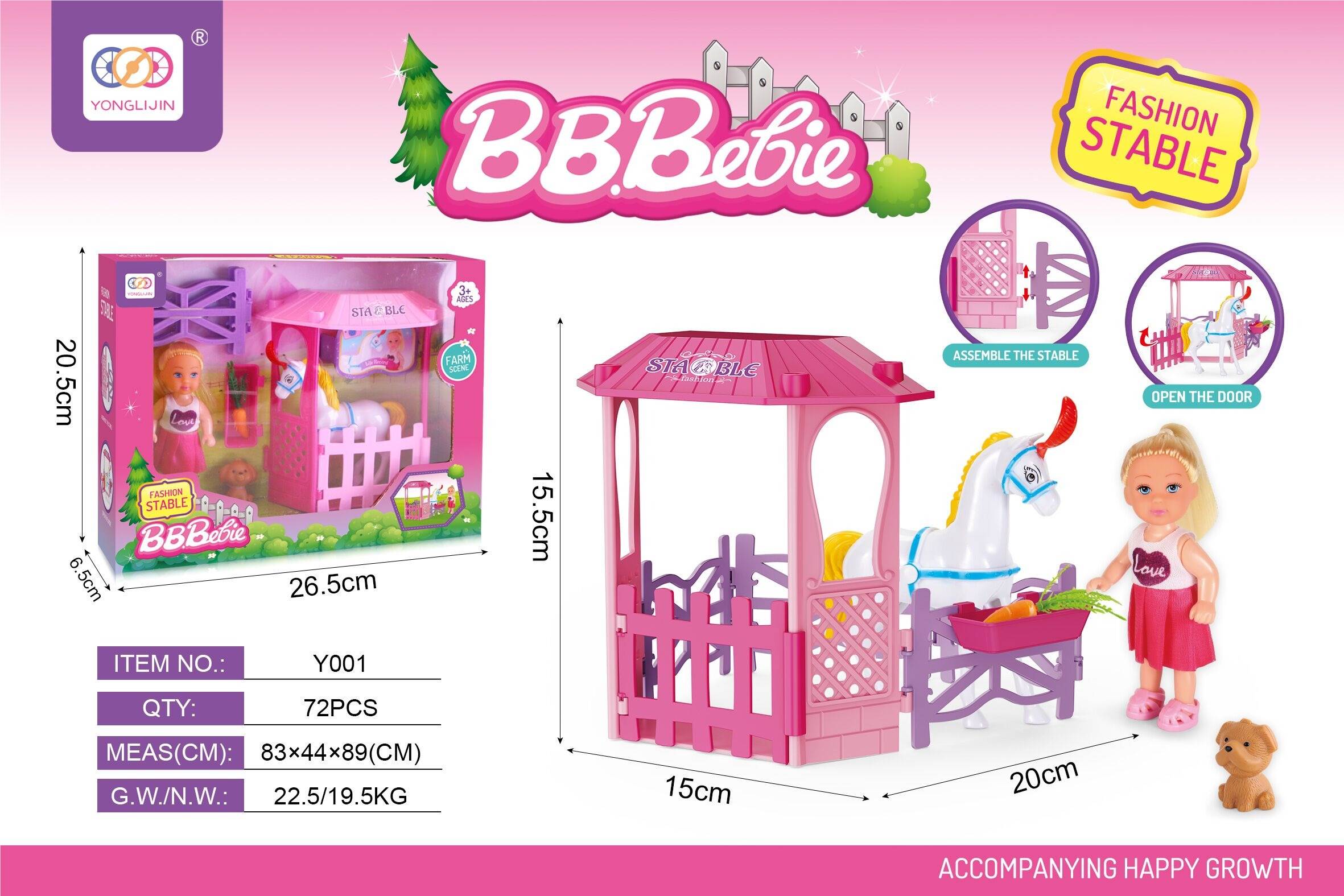 Игровой набор Barbie: конюшня и кукла Барби с лошадью