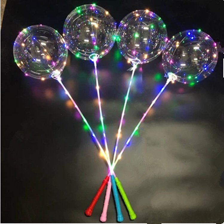 Светящийся LED шар Bobo с ручкой, оптом