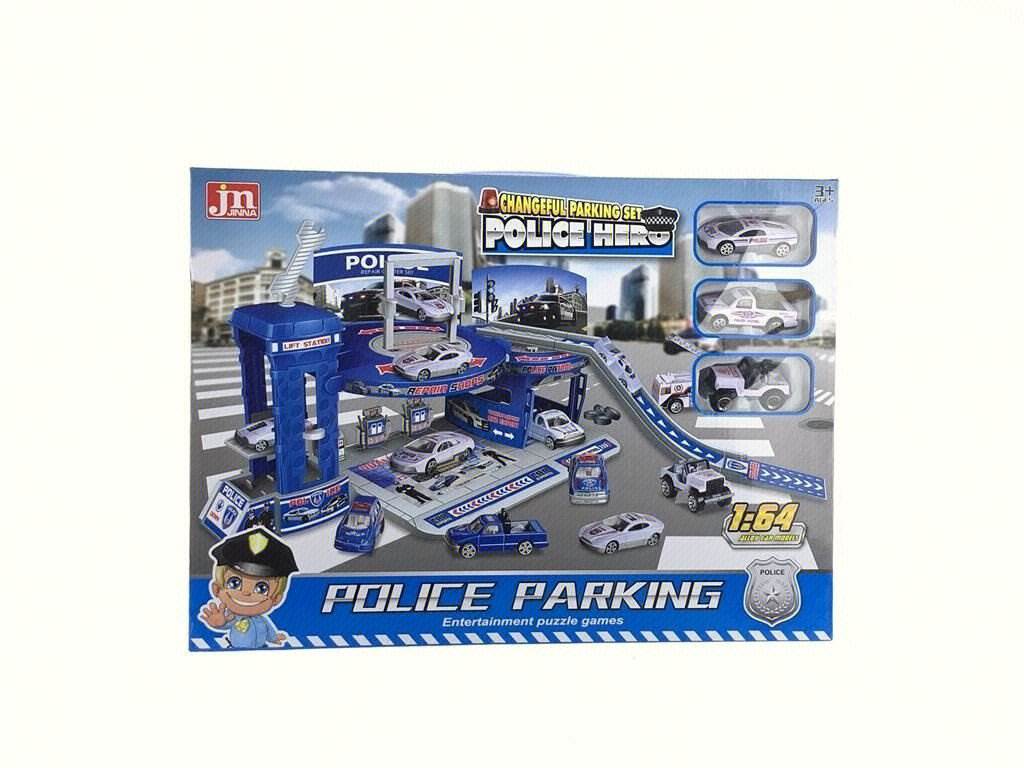 Игровой набор: полицейский участок с машинками, масштаб 1:64