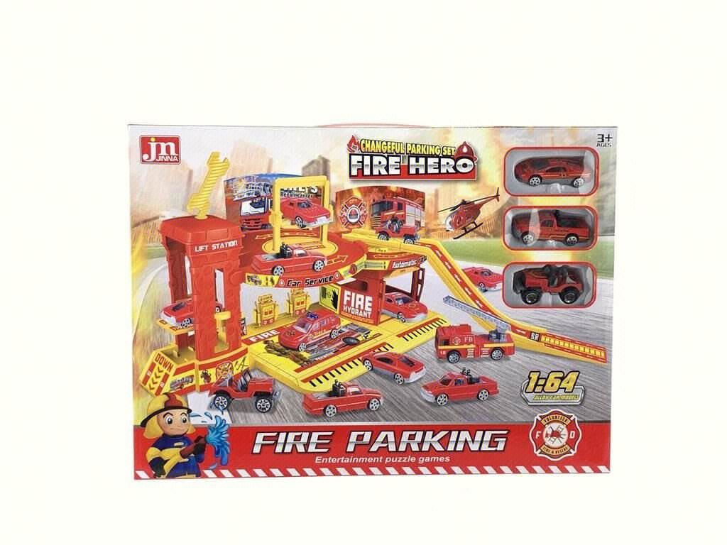 Игровой набор: пожарная станция с машинками, 1:64