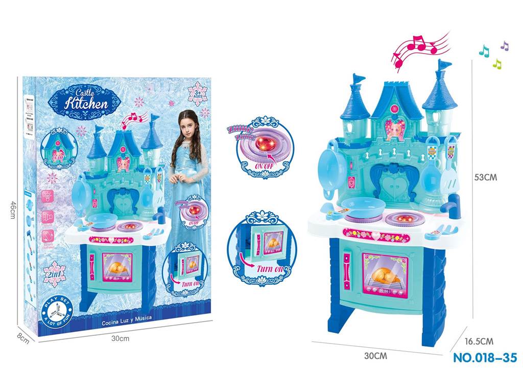 Игровой набор "Ледяной замок": кухня со светом и музыкой