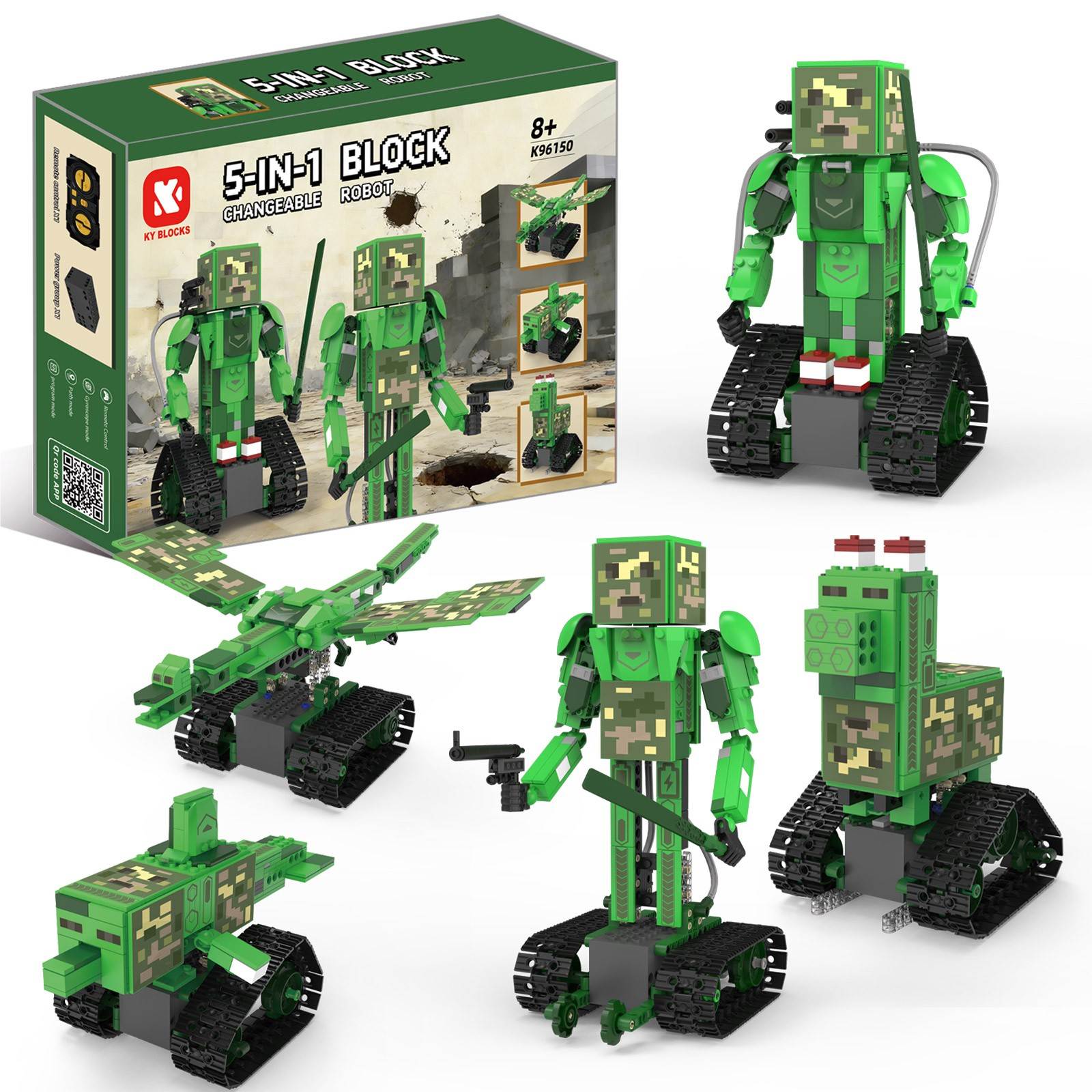 Конструктор LEGO-стиль 5в1 с пультом, 441+ дет.