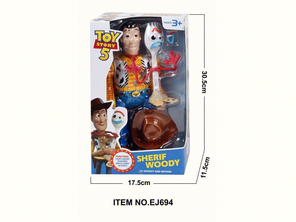 Электрический ковбой Toy Story с вилкой, ходячий