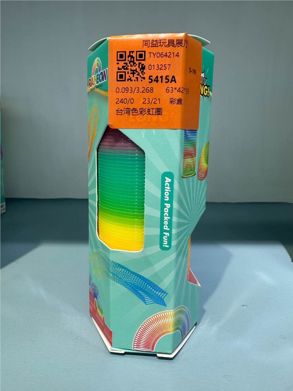 Радужная пружинка Taiwan Rainbow Circle, 240 шт/коробка