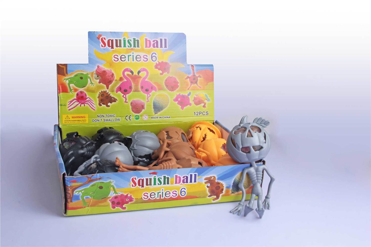 Игрушки-антистресс Тыквы, 12 шт/бокс