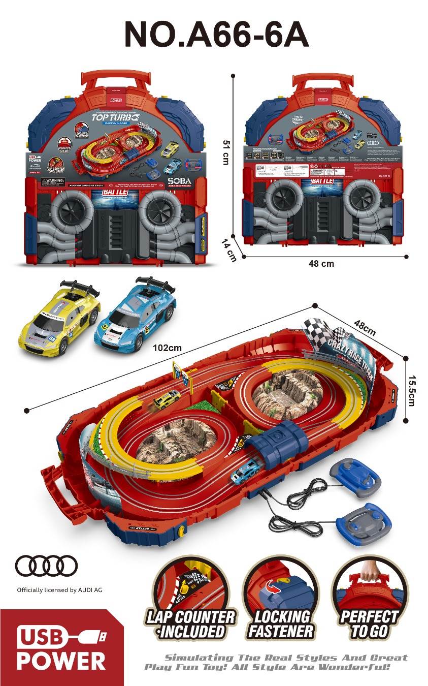 Автотрек Audi 1:64 с USB, лицензионный