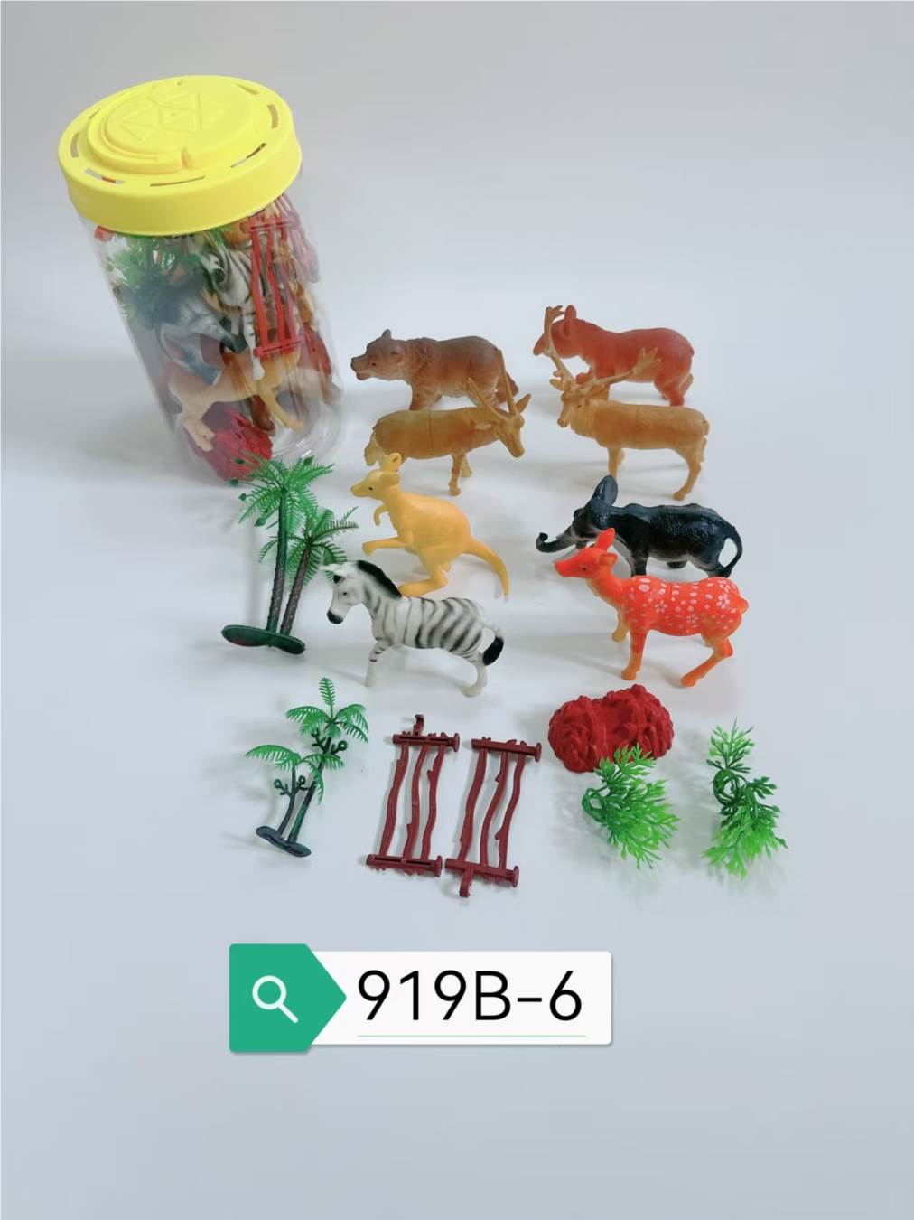 Фигурки диких животных из ПВХ в тубе