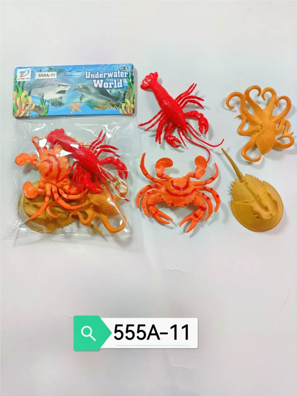 Набор фигурок морских животных из ПВХ