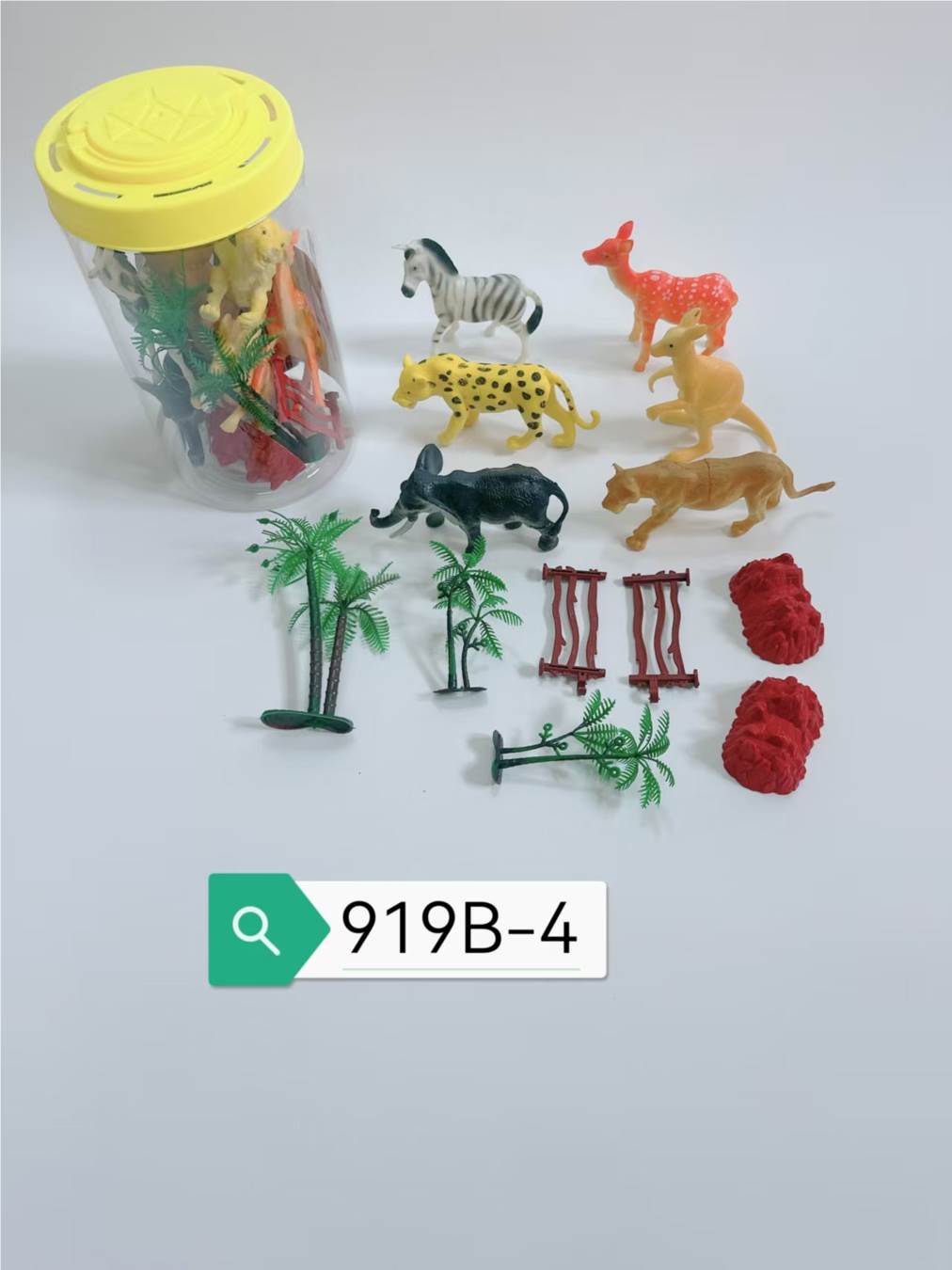 Фигурки диких животных из ПВХ в тубе