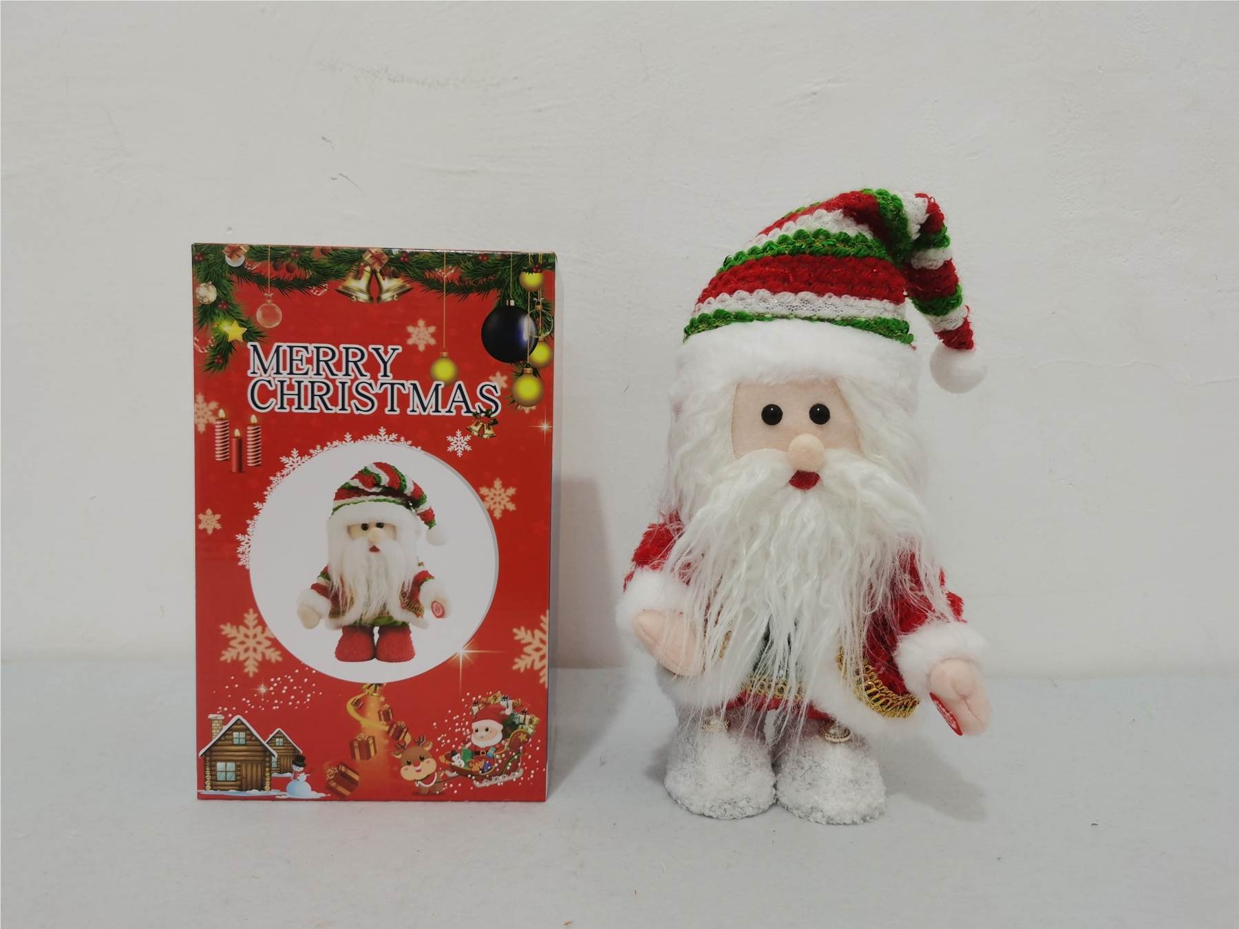 Электрический качающийся дедушка, новогодняя игрушка