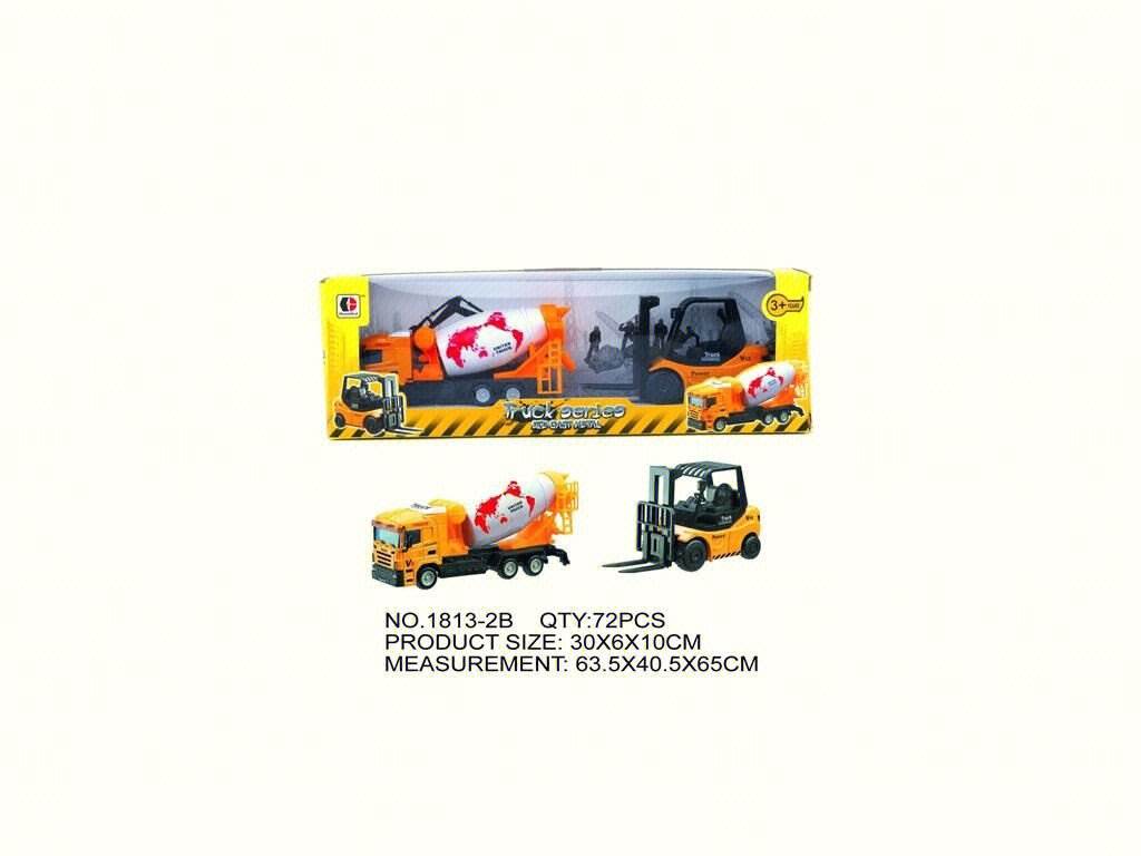 Металлические машинки спецтехника 1:64, инерционные