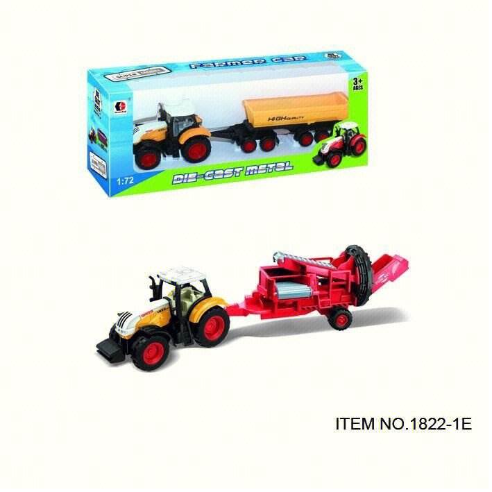 Металлическая модель фермерского трактора 1:72