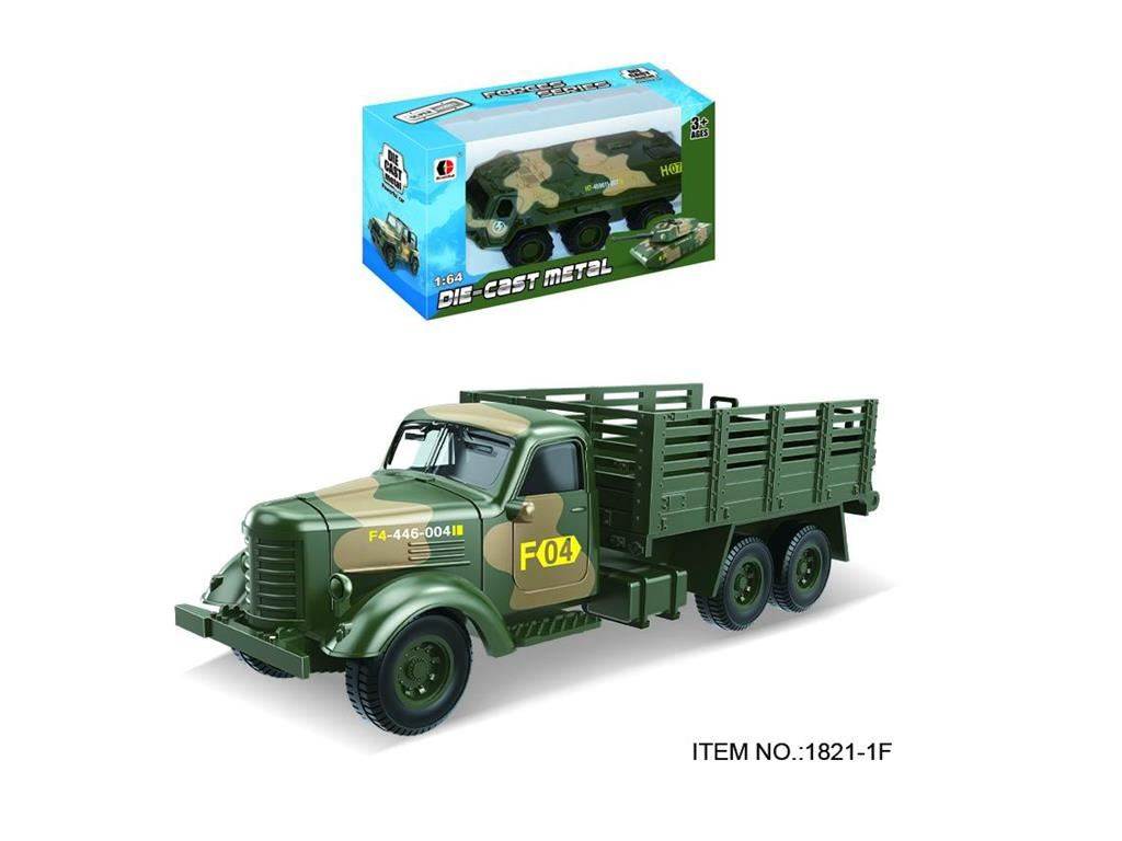 Военная машинка 1:64, сплав, инерционная