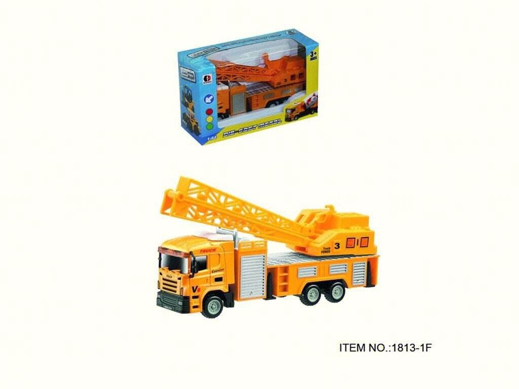 Инерционная машинка: строительная техника, масштаб 1:64
