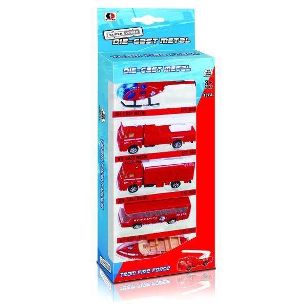 Игровой набор пожарной техники 1:72